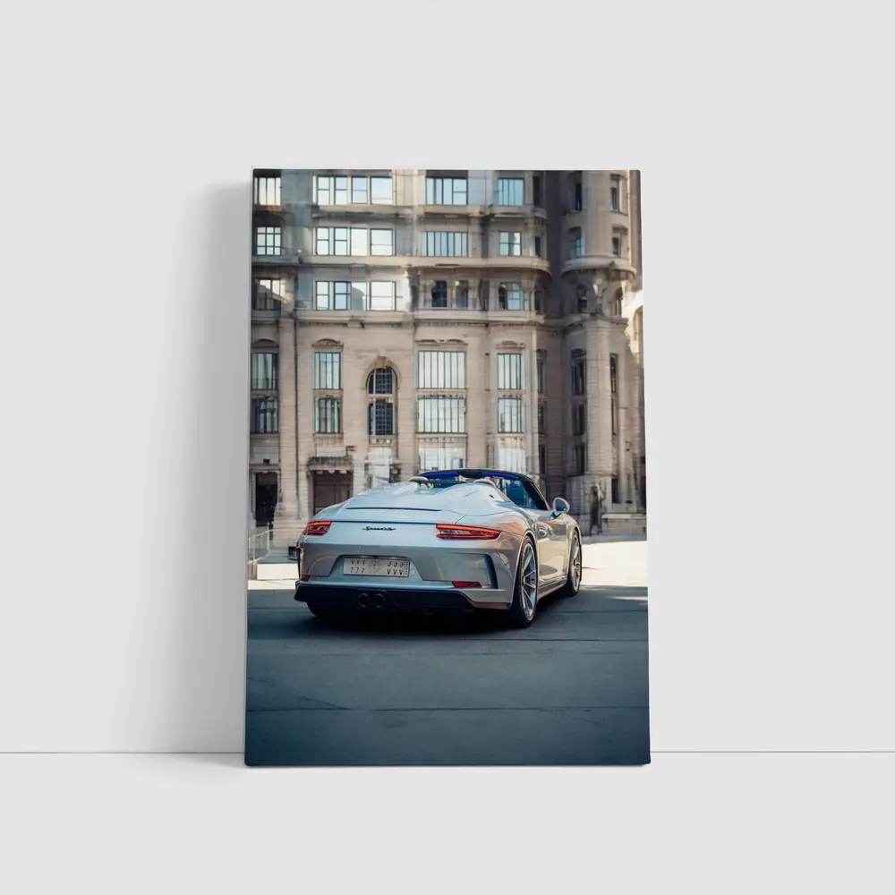 Porsche 911 Speedster Urban Architectural City Backdrop – Wall Art