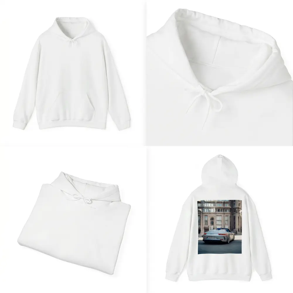 Porsche 911 Speedster Urban Architectural City Backdrop – Hoodies