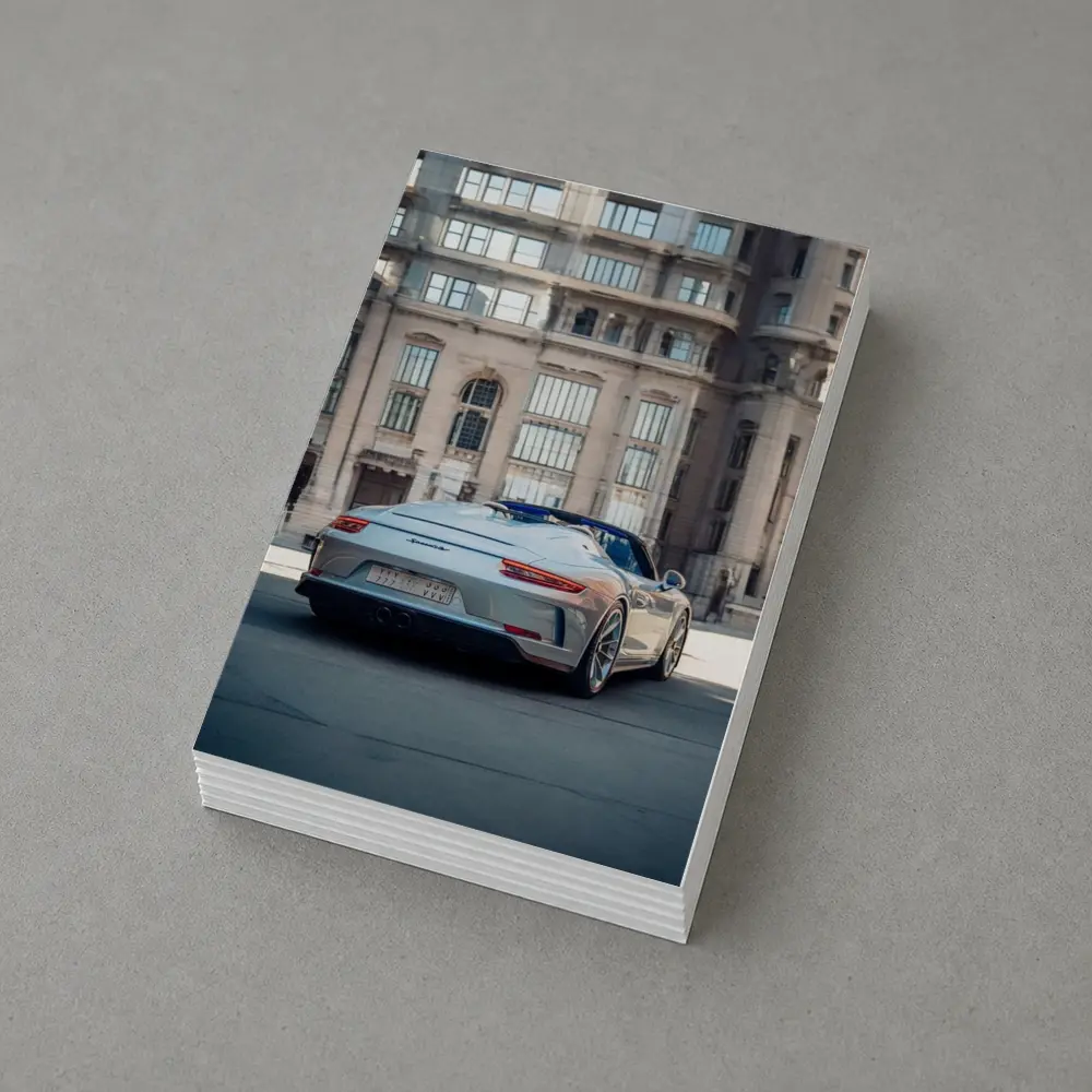 Porsche 911 Speedster Urban Architectural City Backdrop – Postcards