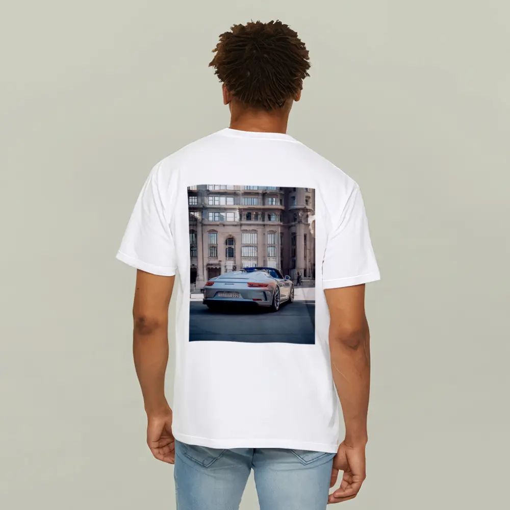 Porsche 911 Speedster Urban Architectural City Backdrop – T-Shirts