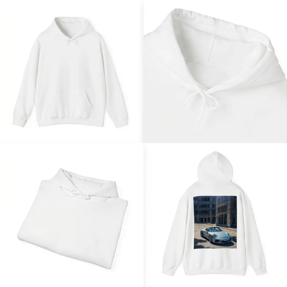 Porsche 911 Speedster Silver Urban Architecture – Hoodies