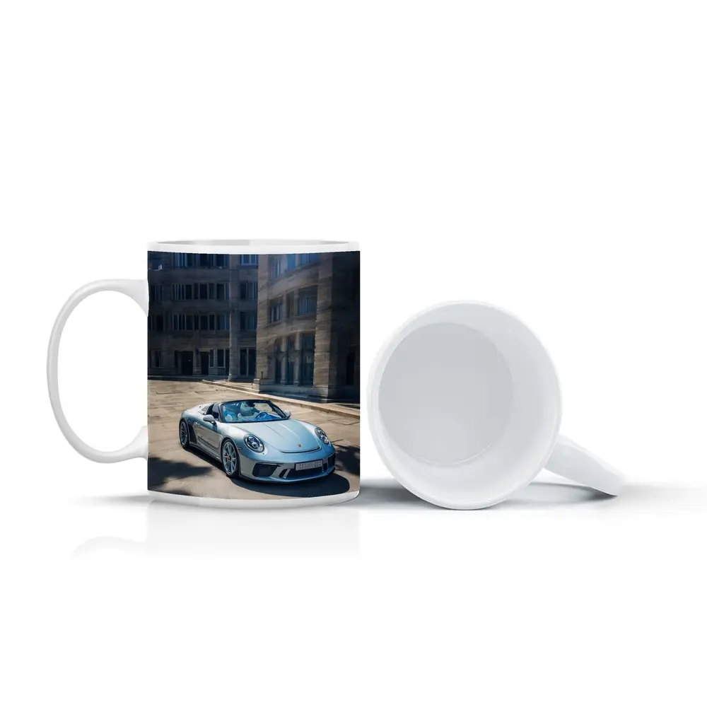 Porsche 911 Speedster Silver Urban Architecture – Mugs