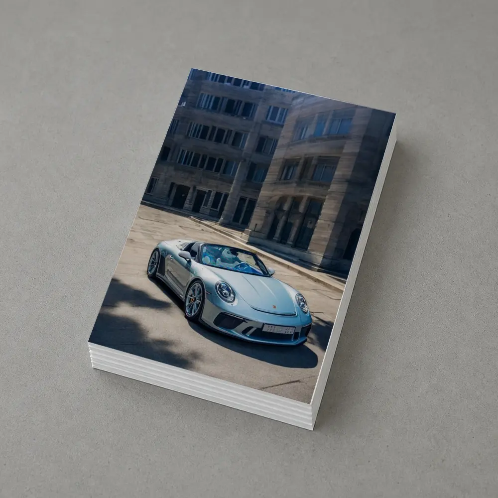 Porsche 911 Speedster Silver Urban Architecture – Postcards