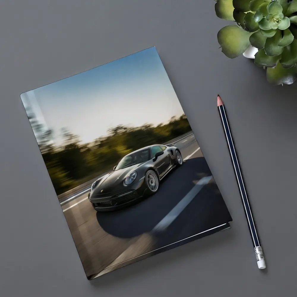 Porsche 911 Turbo Black Speed Highway Drive – Notebooks