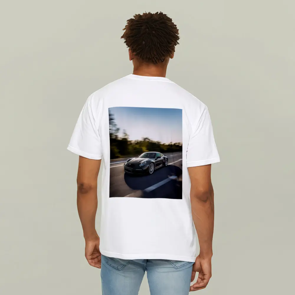 Porsche 911 Turbo Black Speed Highway Drive – T-Shirts