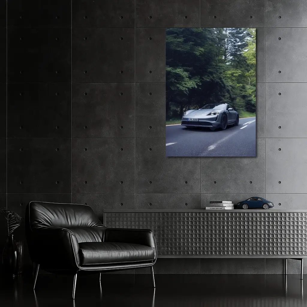 Porsche Taycan Cross Turismo Forest Road Drive – Wall Art