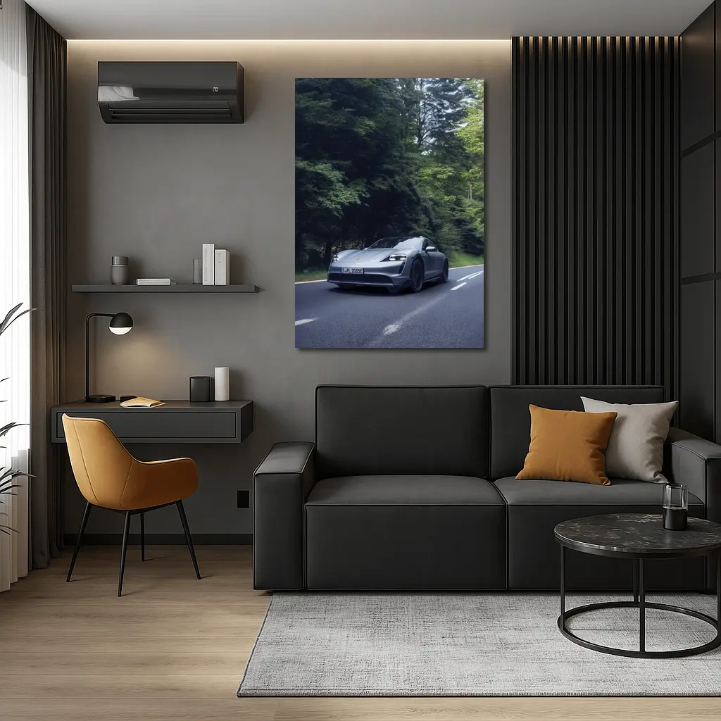 Porsche Taycan Cross Turismo Forest Road Drive – Wall Art