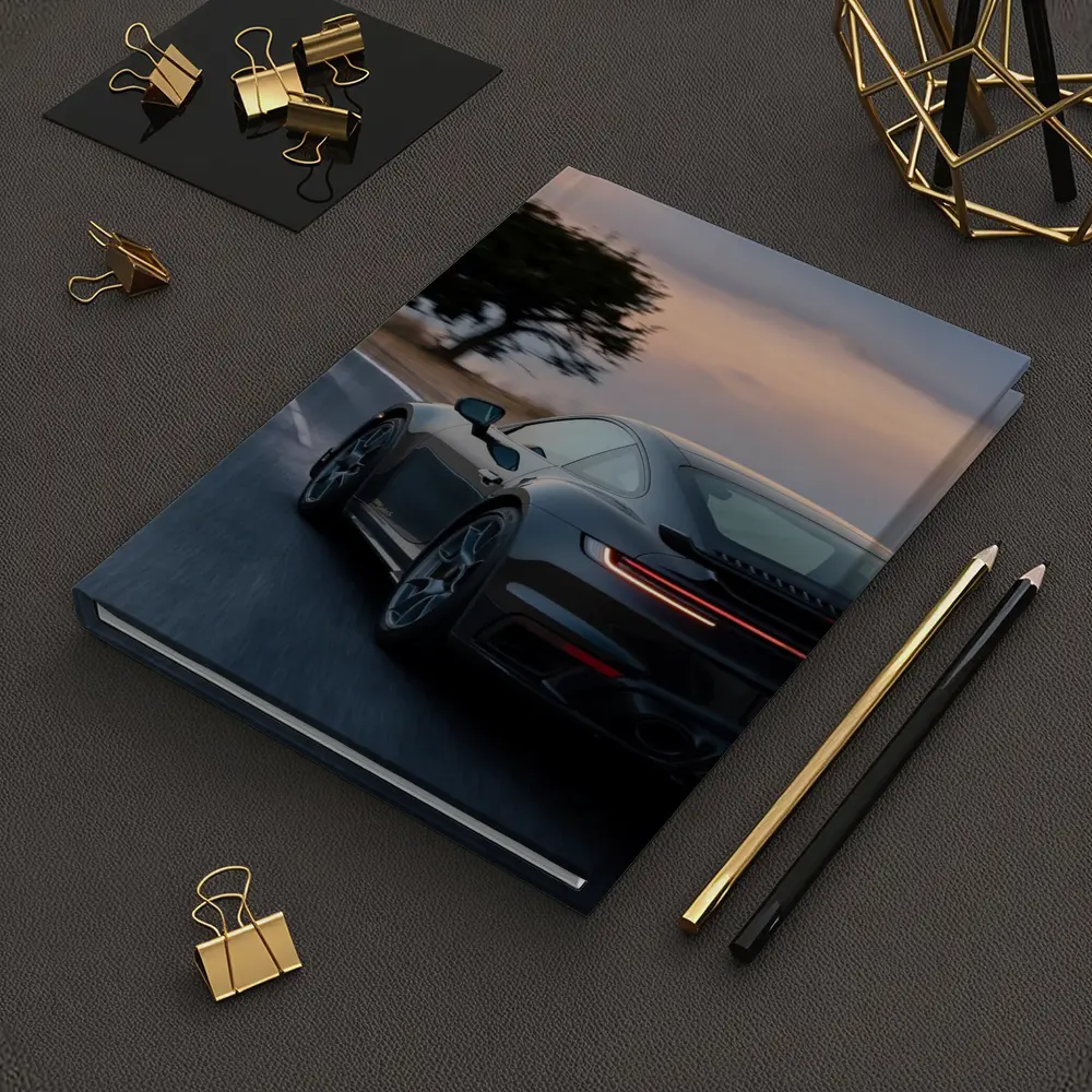 Porsche 911 Turbo Black Road Dusk Drive – Notebooks