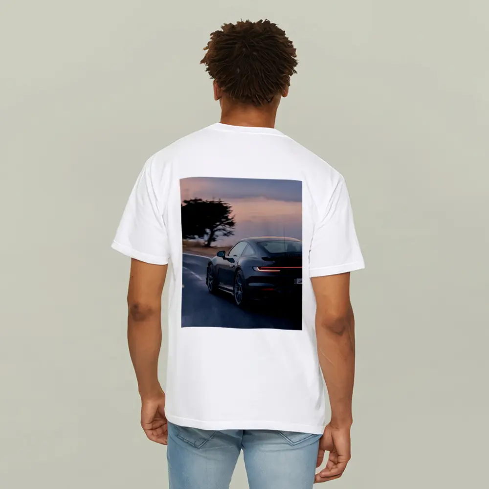 Porsche 911 Turbo Black Road Dusk Drive – T-Shirts