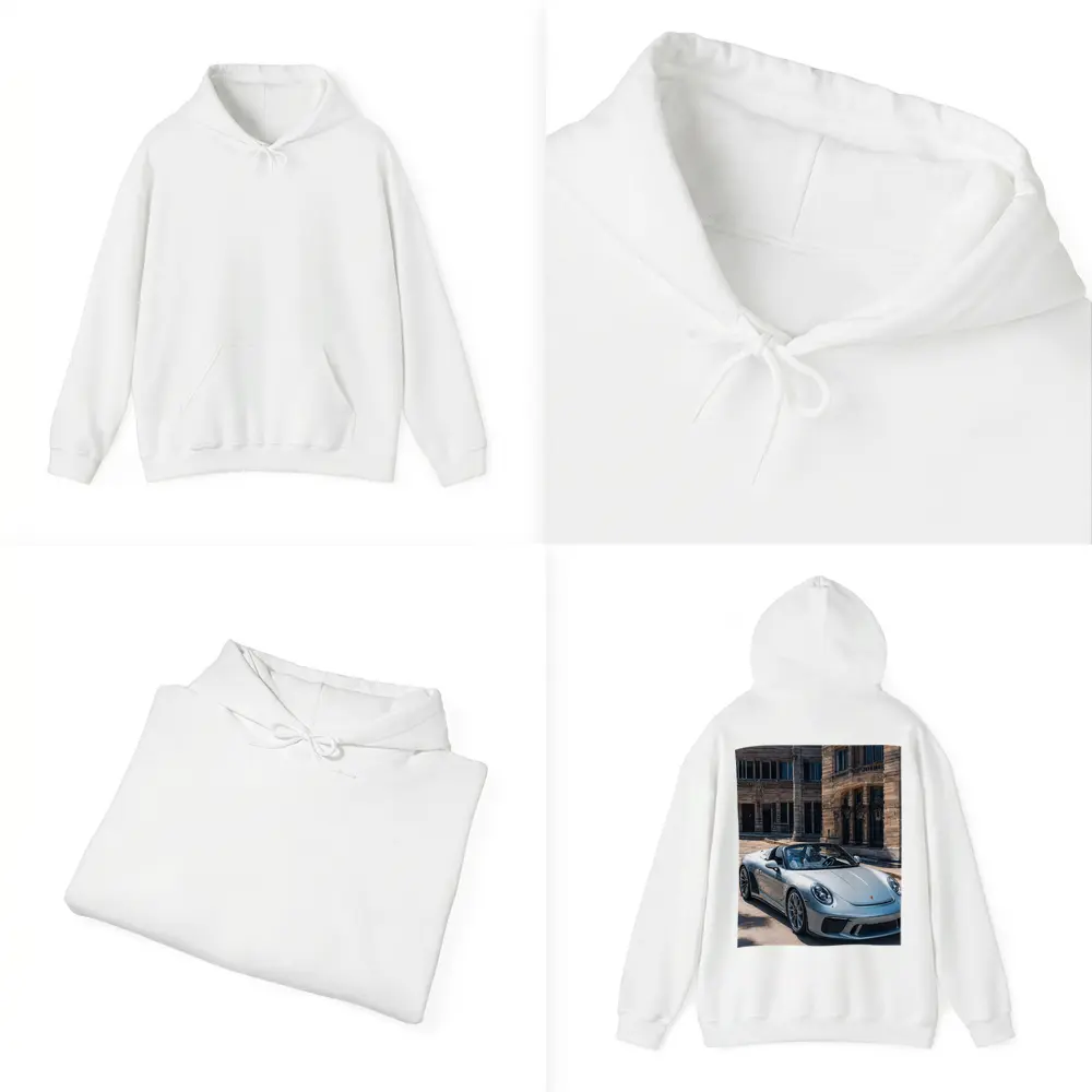 Porsche 911 Speedster Front Historic Building – Hoodies