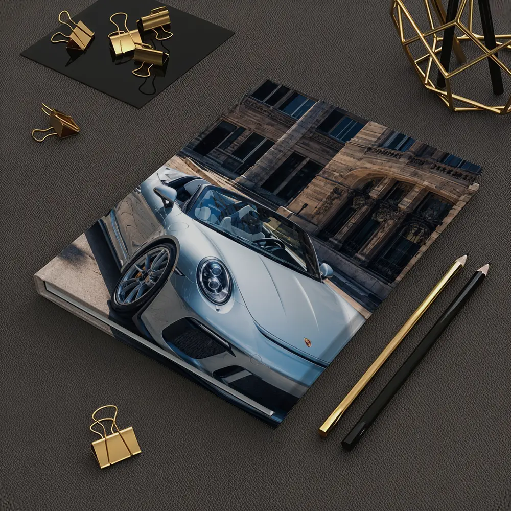 Porsche 911 Speedster Front Historic Building – Notebooks