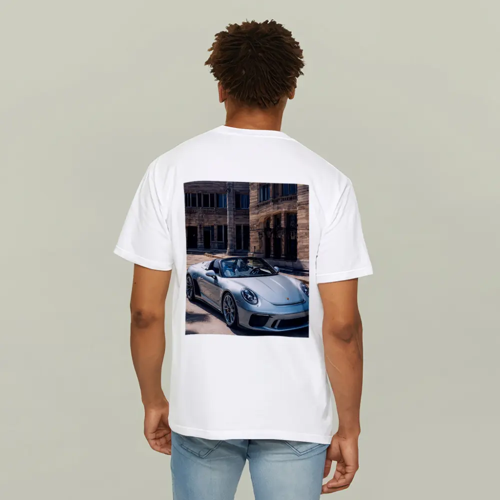 Porsche 911 Speedster Front Historic Building – T-Shirts