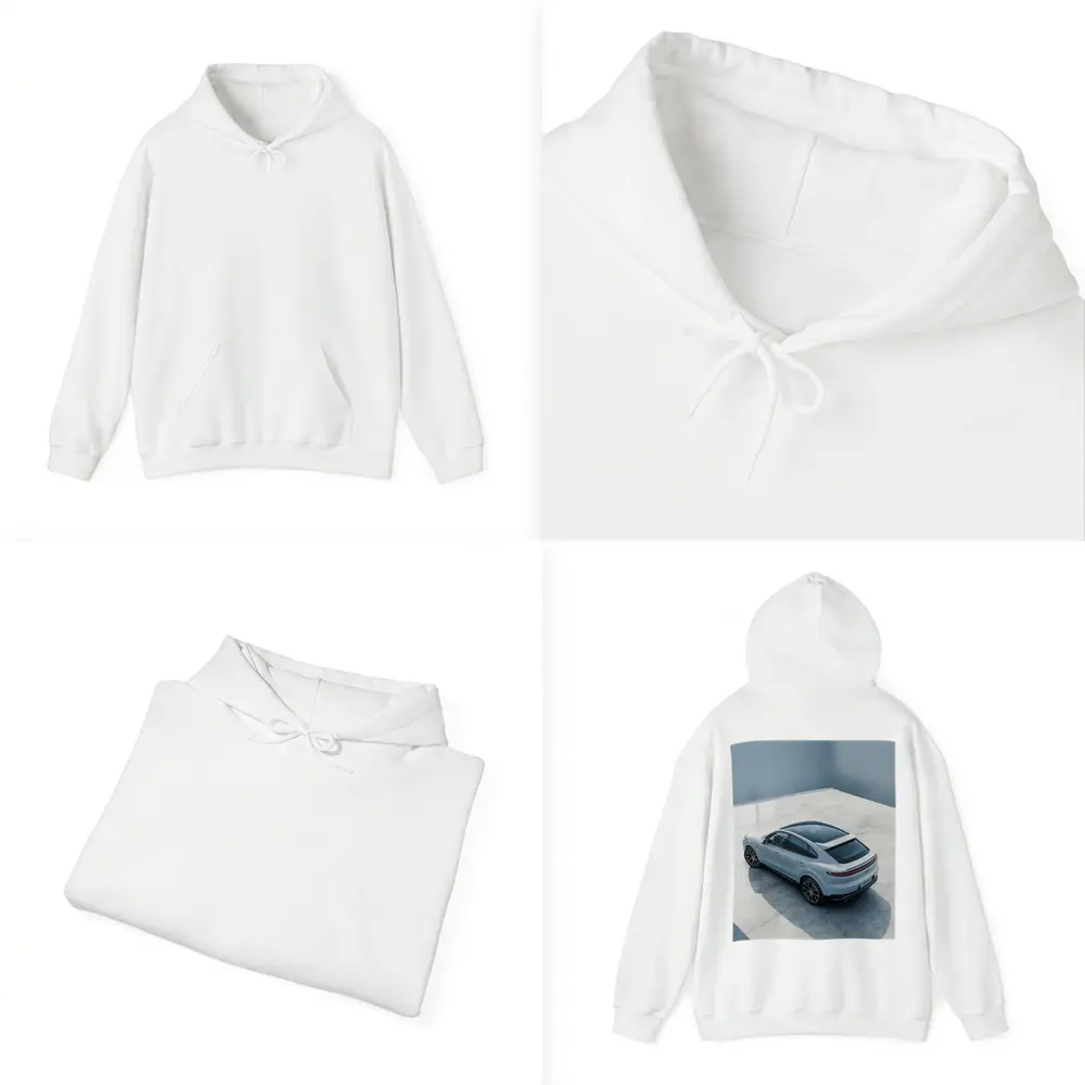 Porsche Cayenne Coupe Light Blue Studio – Hoodies