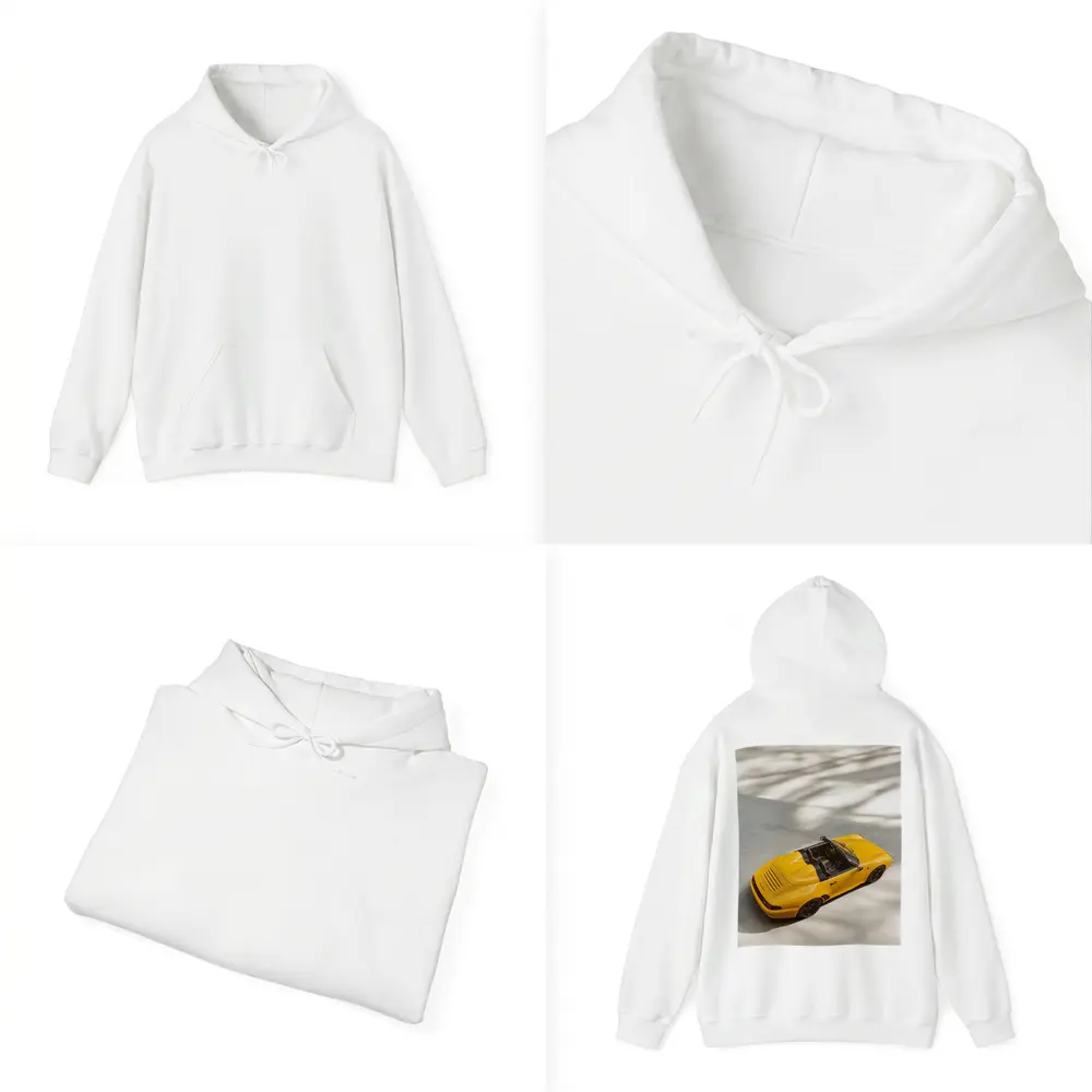 Porsche 911 Speedster Yellow Open Top View – Hoodies