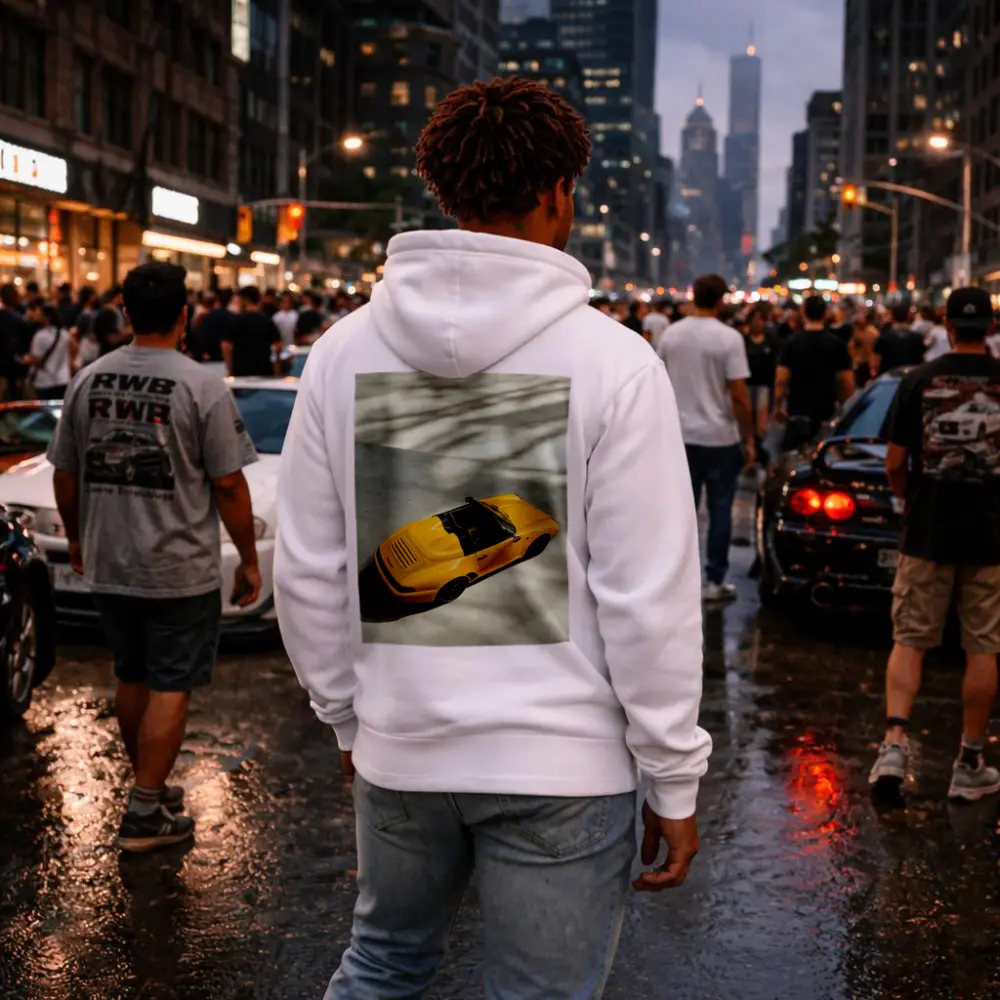 Porsche 911 Speedster Yellow Open Top View – Hoodies