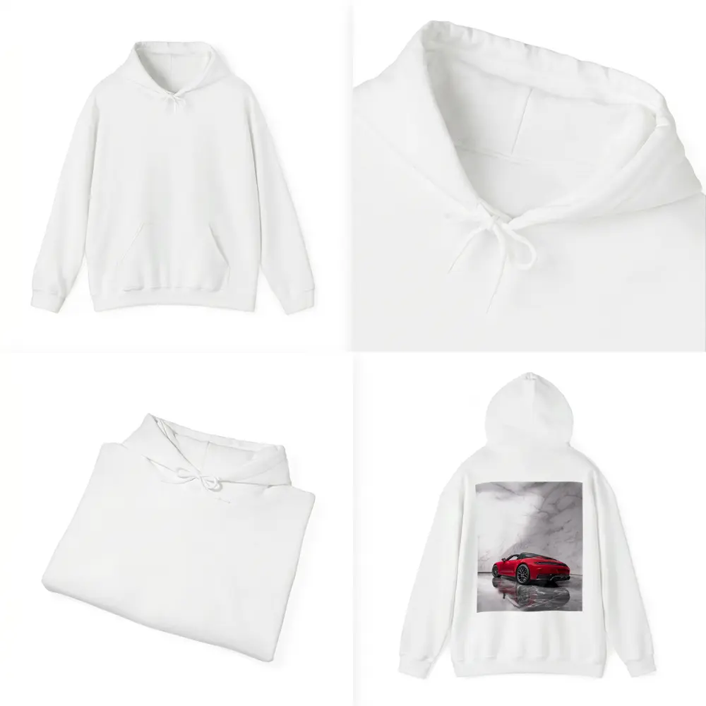 Red Porsche 911 Targa Marble Studio – Hoodies