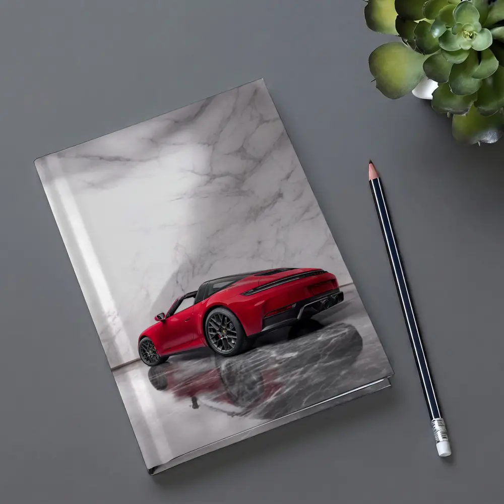 Red Porsche 911 Targa Marble Studio – Notebooks