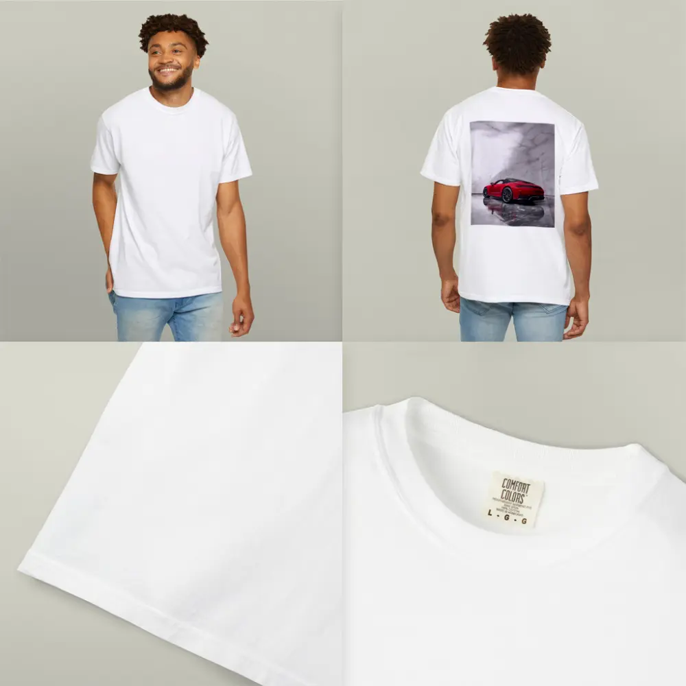 Red Porsche 911 Targa Marble Studio – T-Shirts