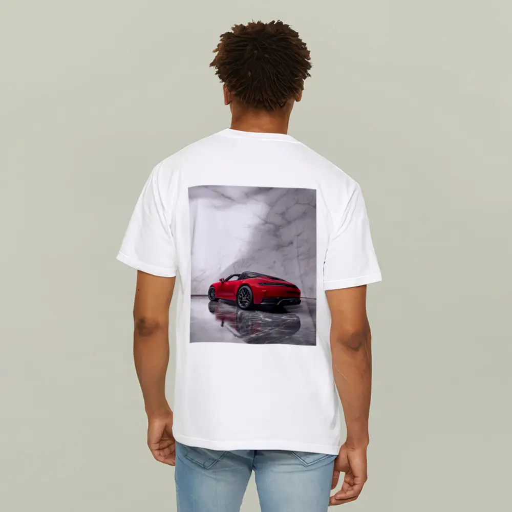 Red Porsche 911 Targa Marble Studio – T-Shirts