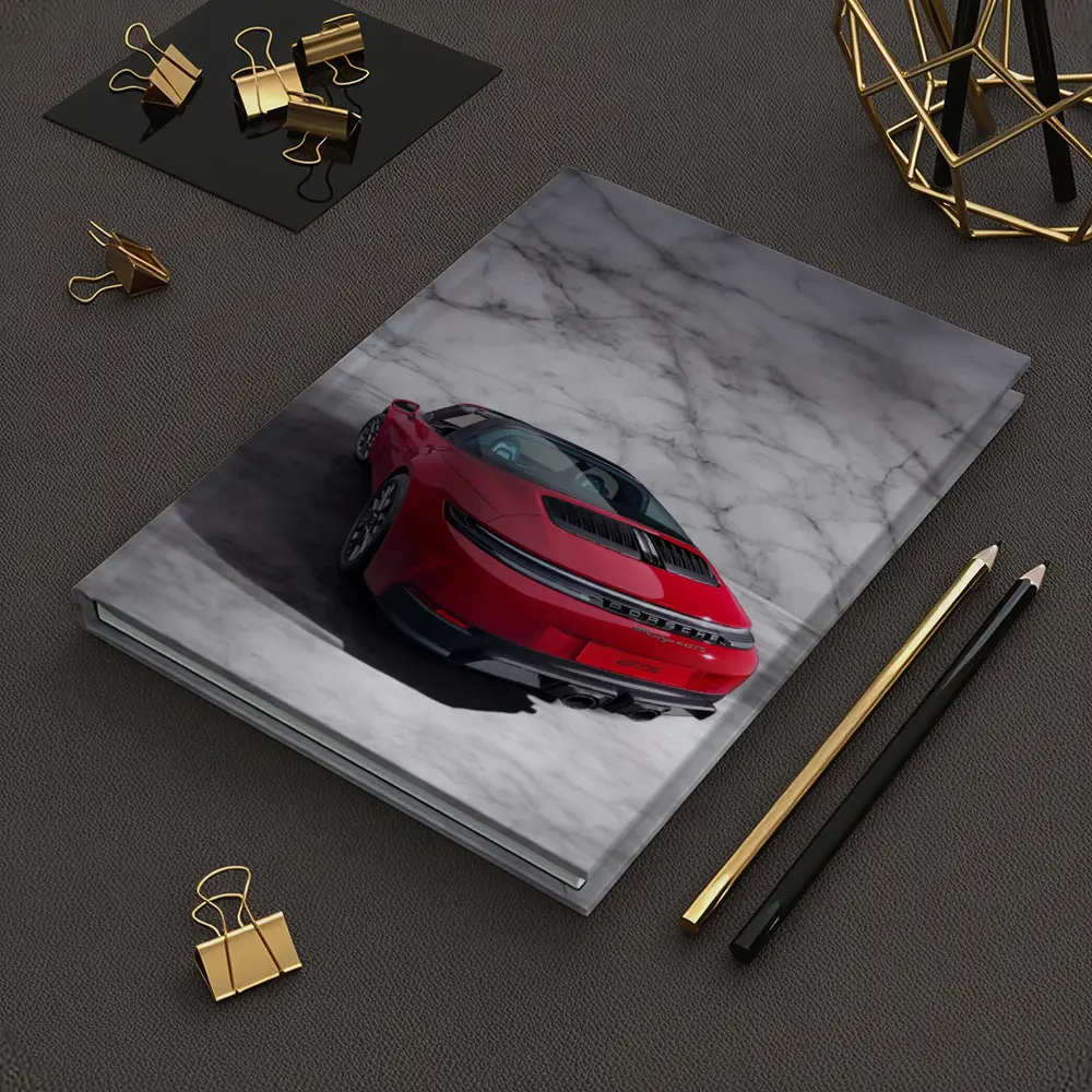 Porsche 911 Targa Red Marble Studio – Notebooks