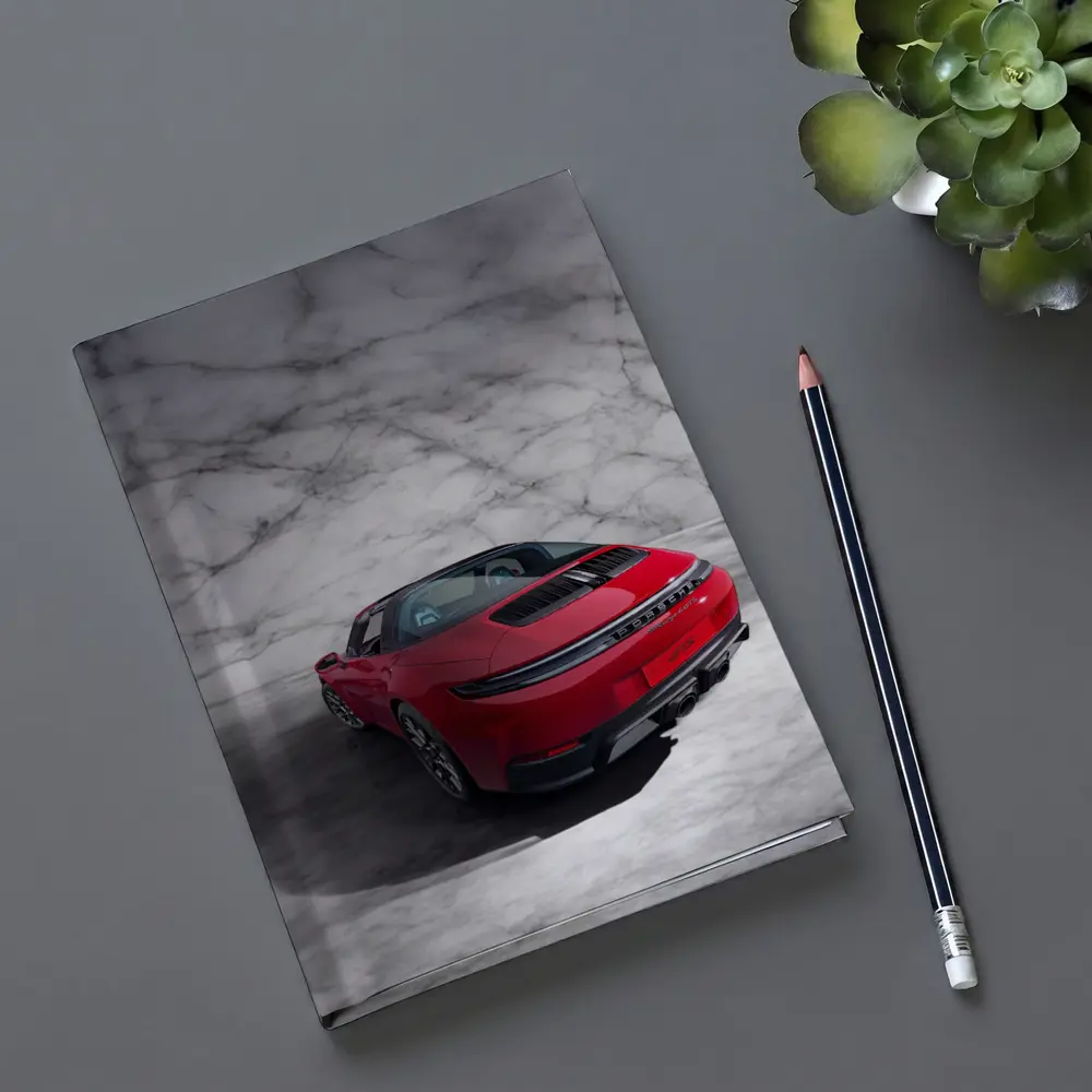 Porsche 911 Targa Red Marble Studio – Notebooks