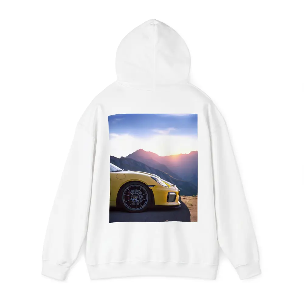 Yellow Porsche 911 GT2 Mountain Sunset – Hoodies