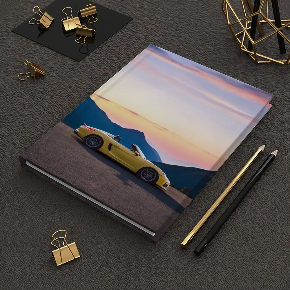 Porsche Boxster Spyder Yellow Mountain Sunset – Notebooks