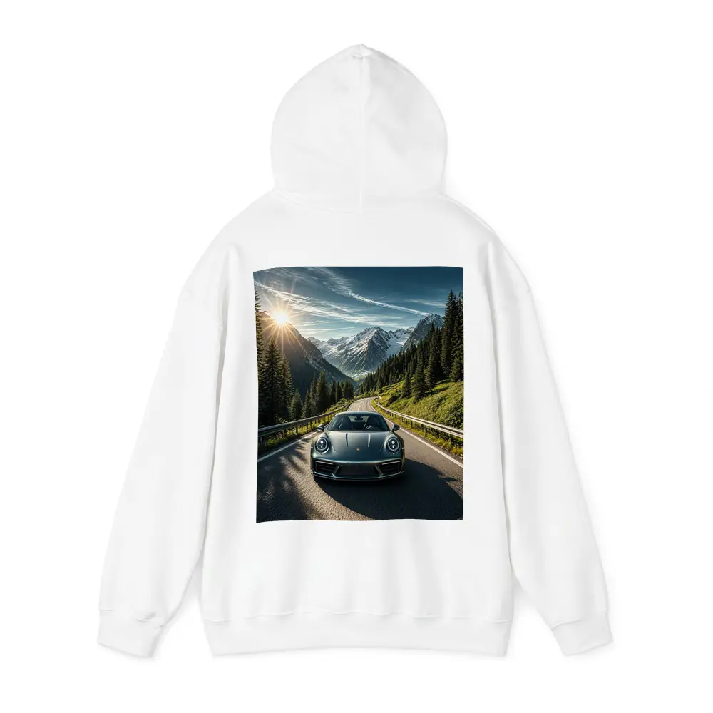 Porsche 911 on Scenic Mountain Road – Hoodies