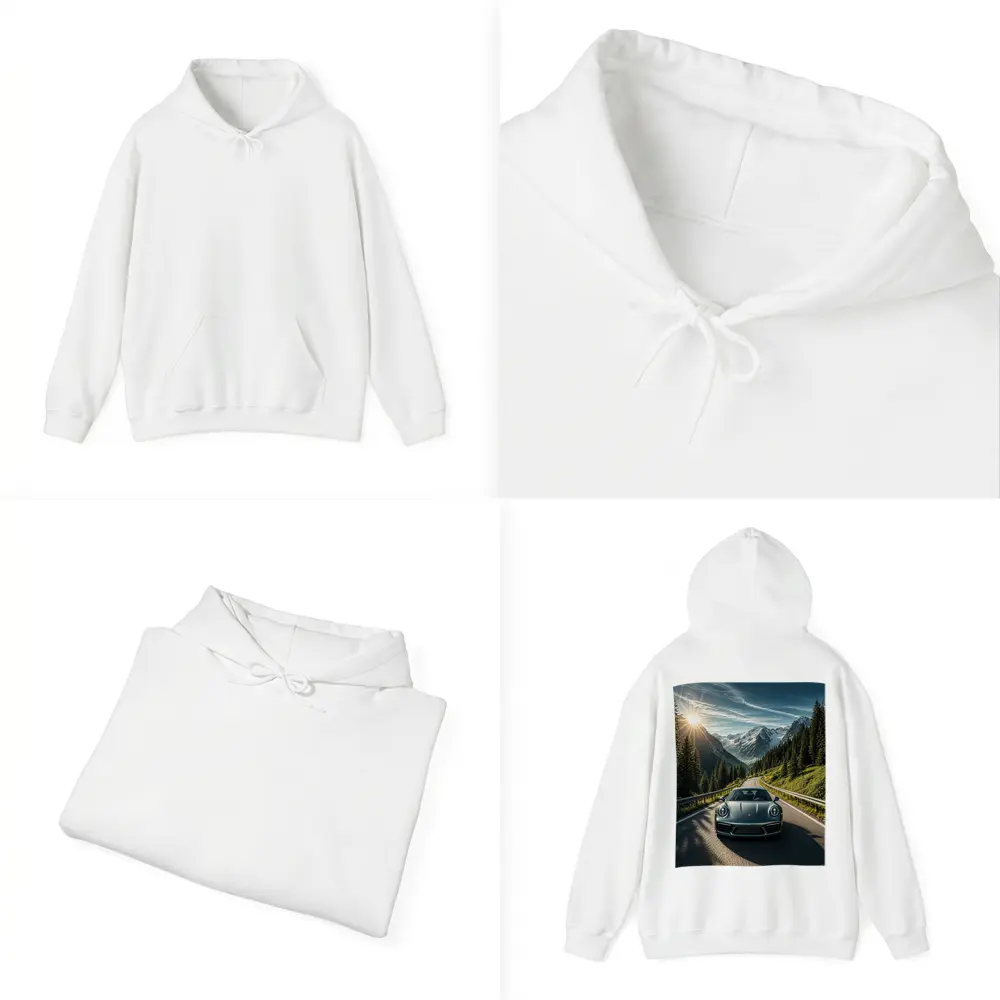Porsche 911 on Scenic Mountain Road – Hoodies