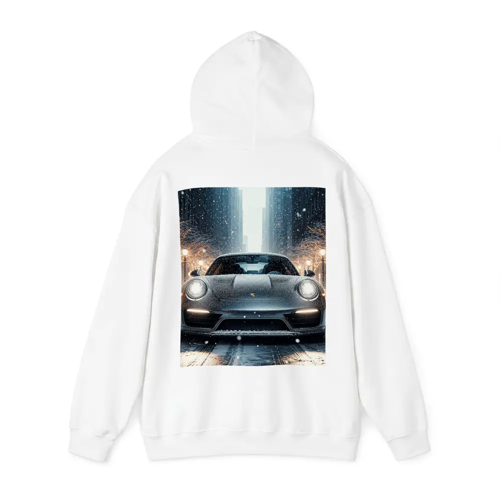 Porsche 911 Turbo Snowy City Street – Hoodies