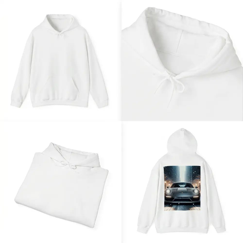 Porsche 911 Turbo Snowy City Street – Hoodies