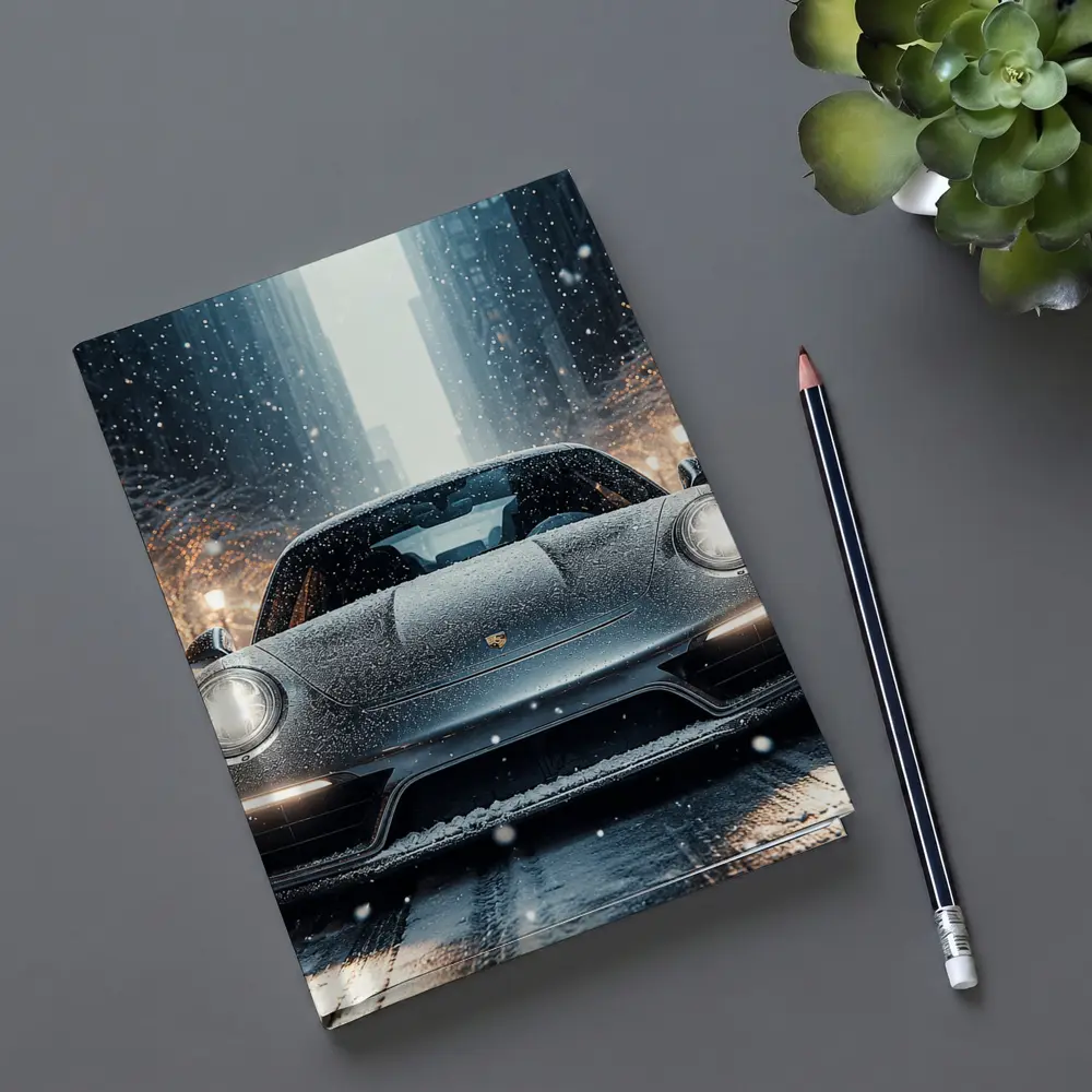 Porsche 911 Turbo Snowy City Street – Notebooks