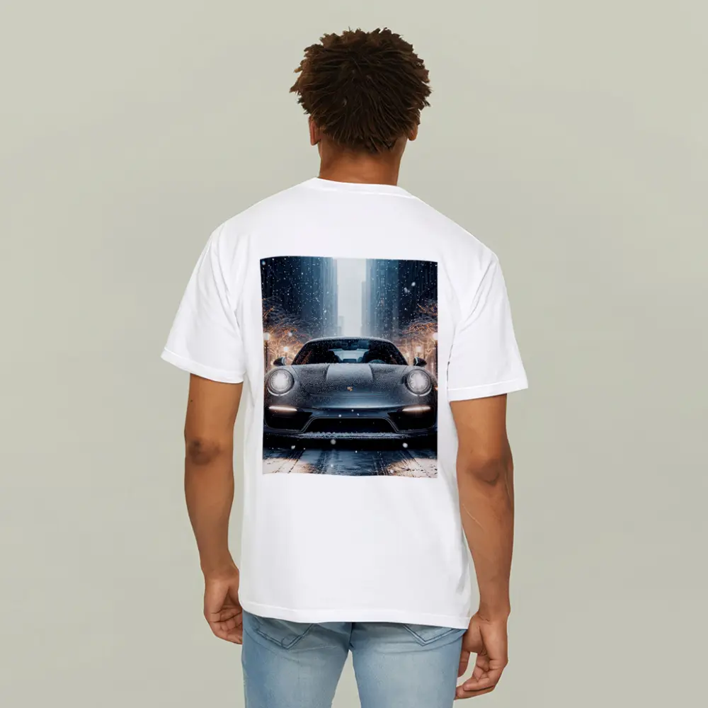 Porsche 911 Turbo Snowy City Street – T-Shirts