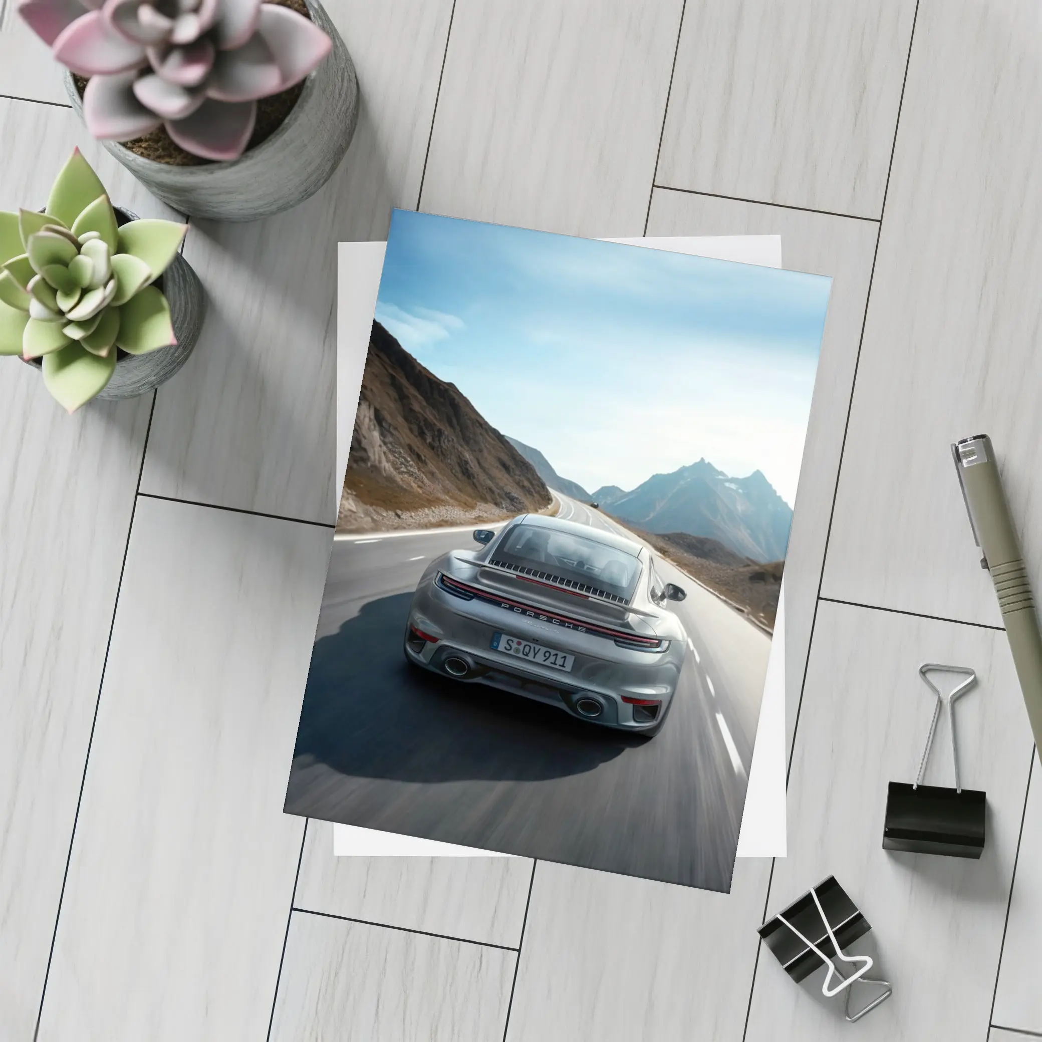 Porsche 911 Turbo S Mountain Road Drive – Postcards
