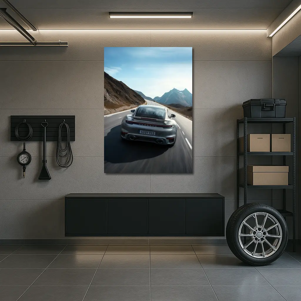 Porsche 911 Turbo S Mountain Road Drive – Wall Art