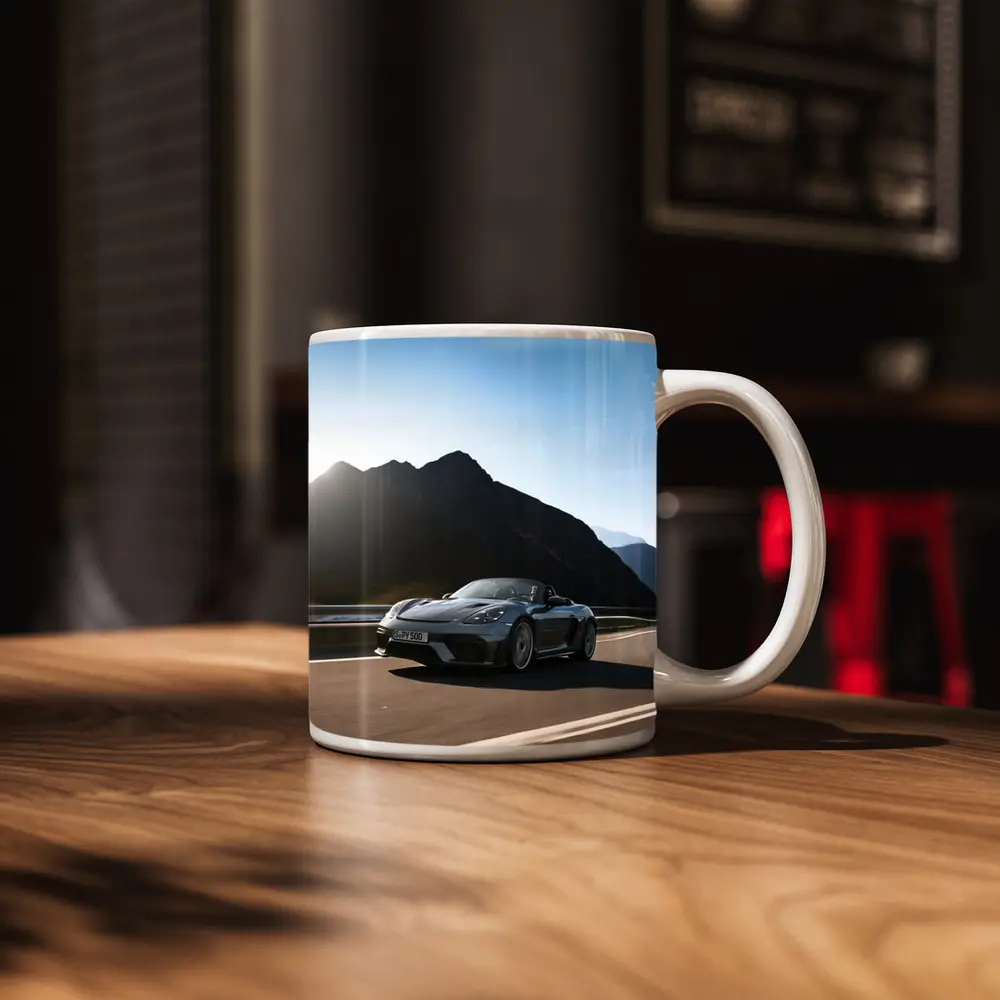 Porsche Boxster Spyder Mountain Road Drive – Mugs