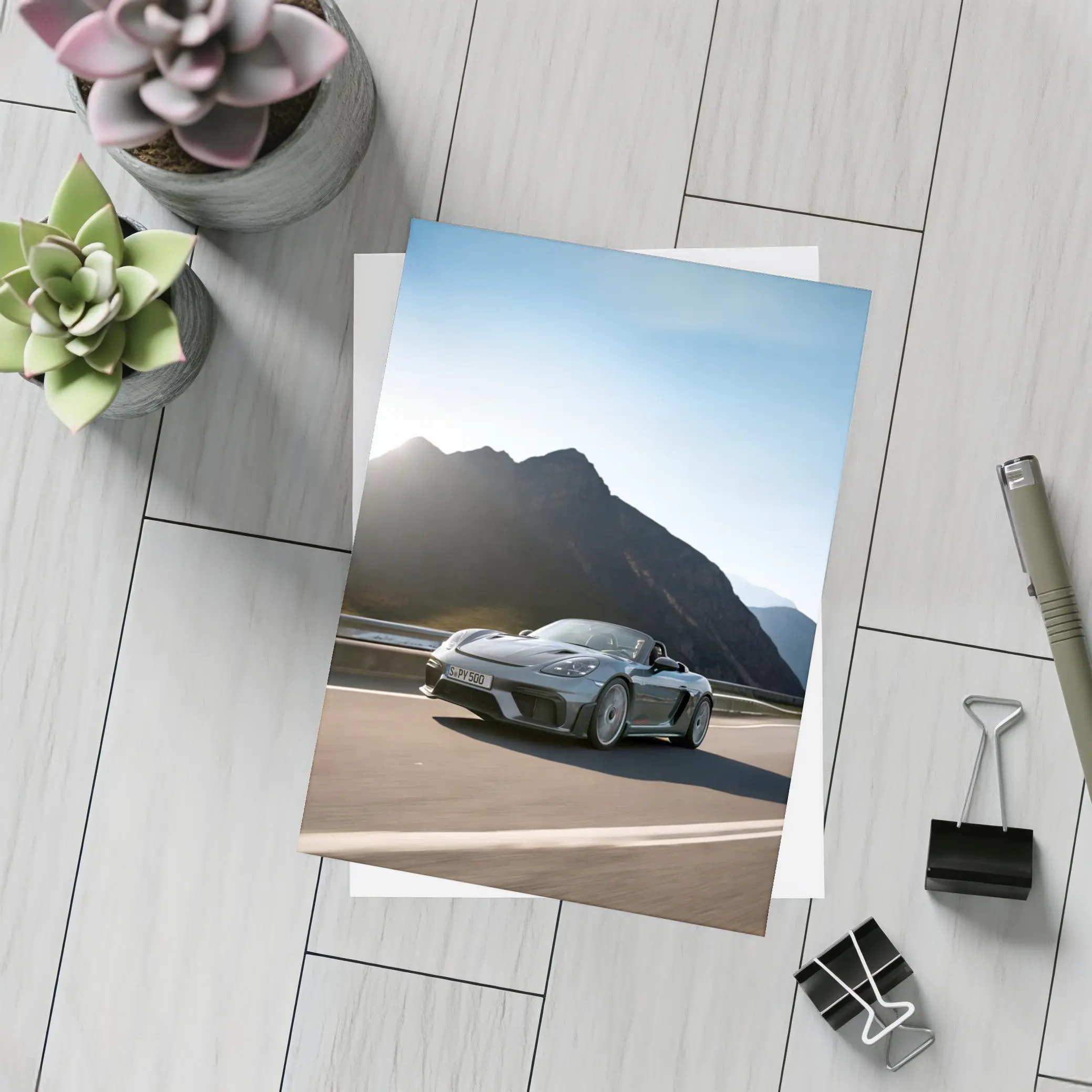 Porsche Boxster Spyder Mountain Road Drive – Postcards