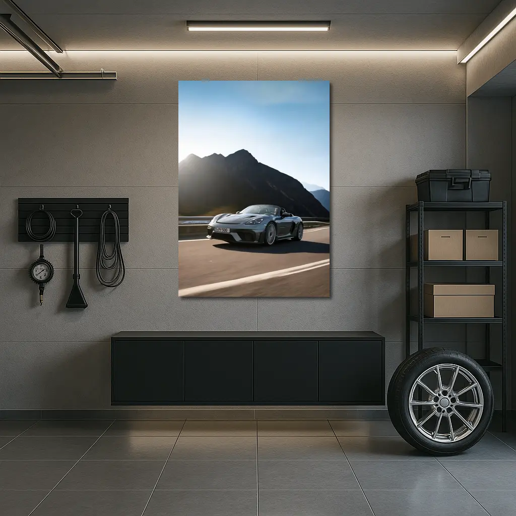 Porsche Boxster Spyder Mountain Road Drive – Wall Art