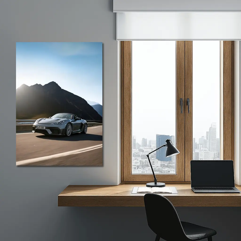 Porsche Boxster Spyder Mountain Road Drive – Wall Art