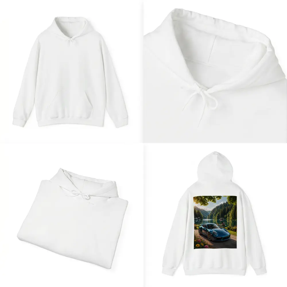 Porsche 911 Turbo S Blue Lake Forest – Hoodies