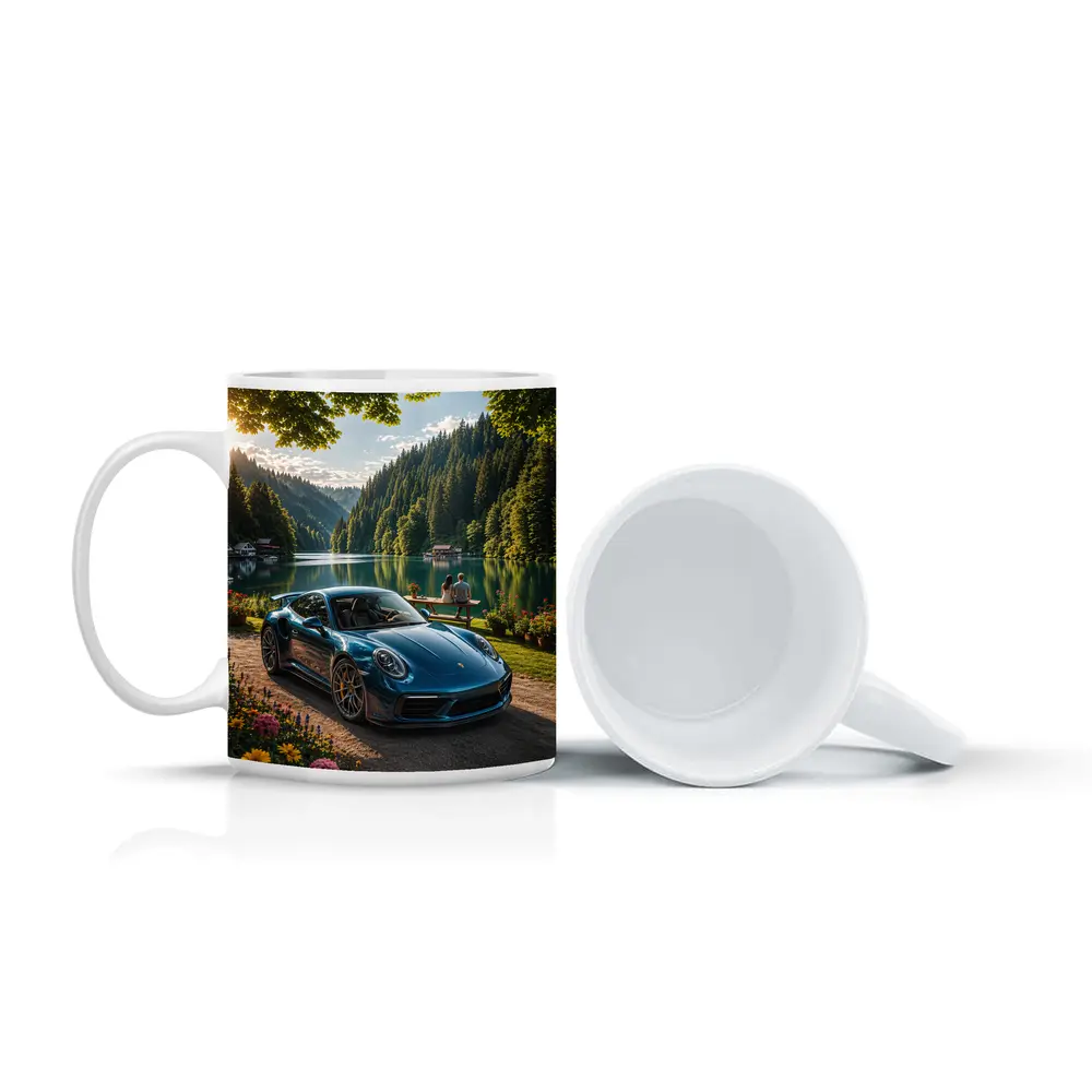 Porsche 911 Turbo S Blue Lake Forest – Mugs