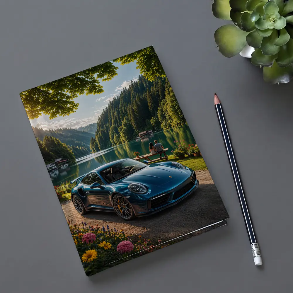 Porsche 911 Turbo S Blue Lake Forest – Notebooks
