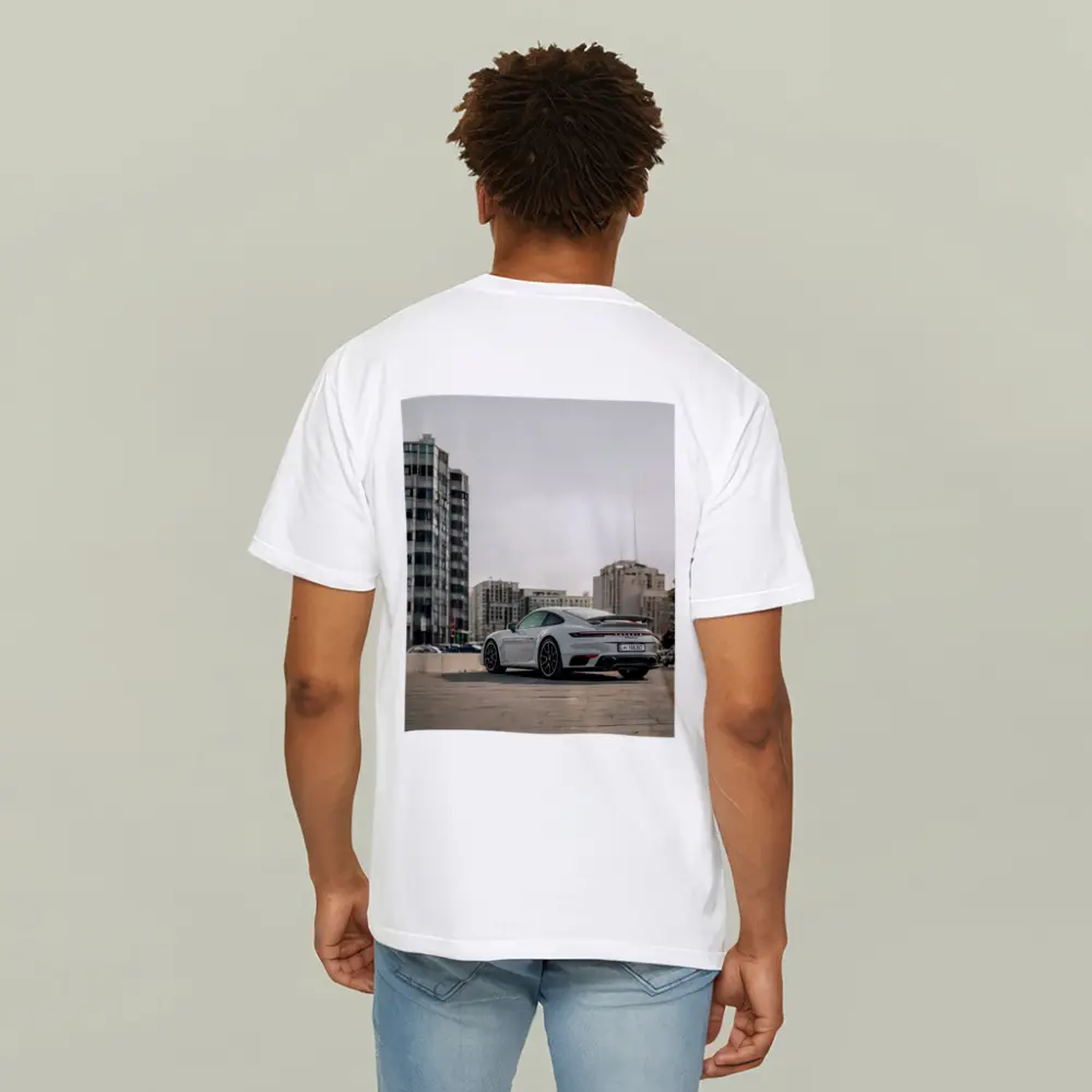 Porsche 911 Turbo S Grey City Street – T-Shirts