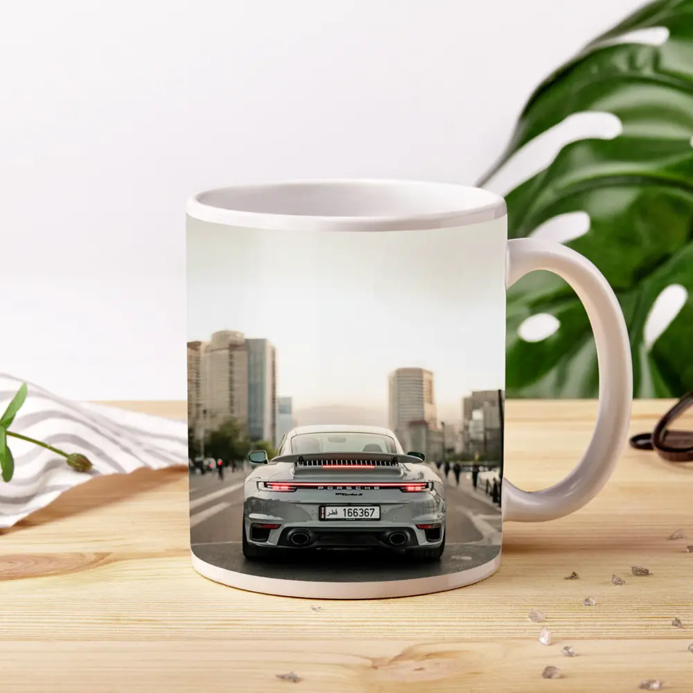 Porsche 911 Turbo S Grey City Street – Mugs