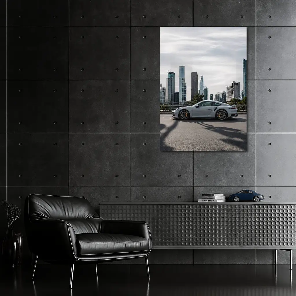 Porsche 911 Turbo S City Skyline – Wall Art