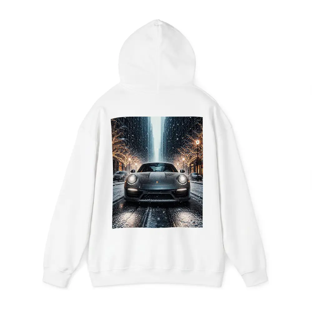 Porsche 911 Turbo S Snowy City Street – Hoodies