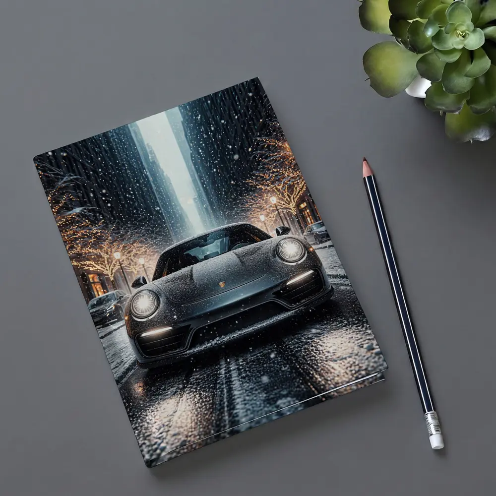 Porsche 911 Turbo S Snowy City Street – Notebooks