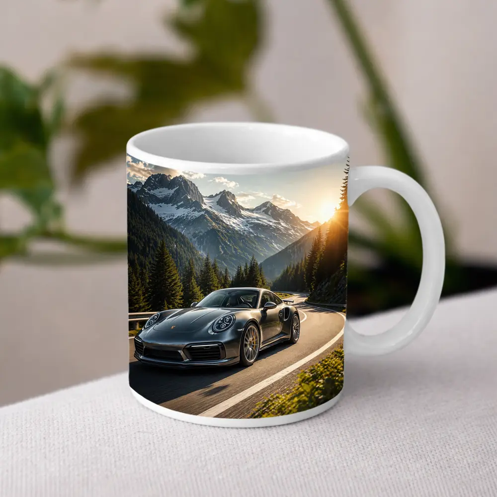 Porsche 911 Turbo S Mountain Road Drive – Mugs