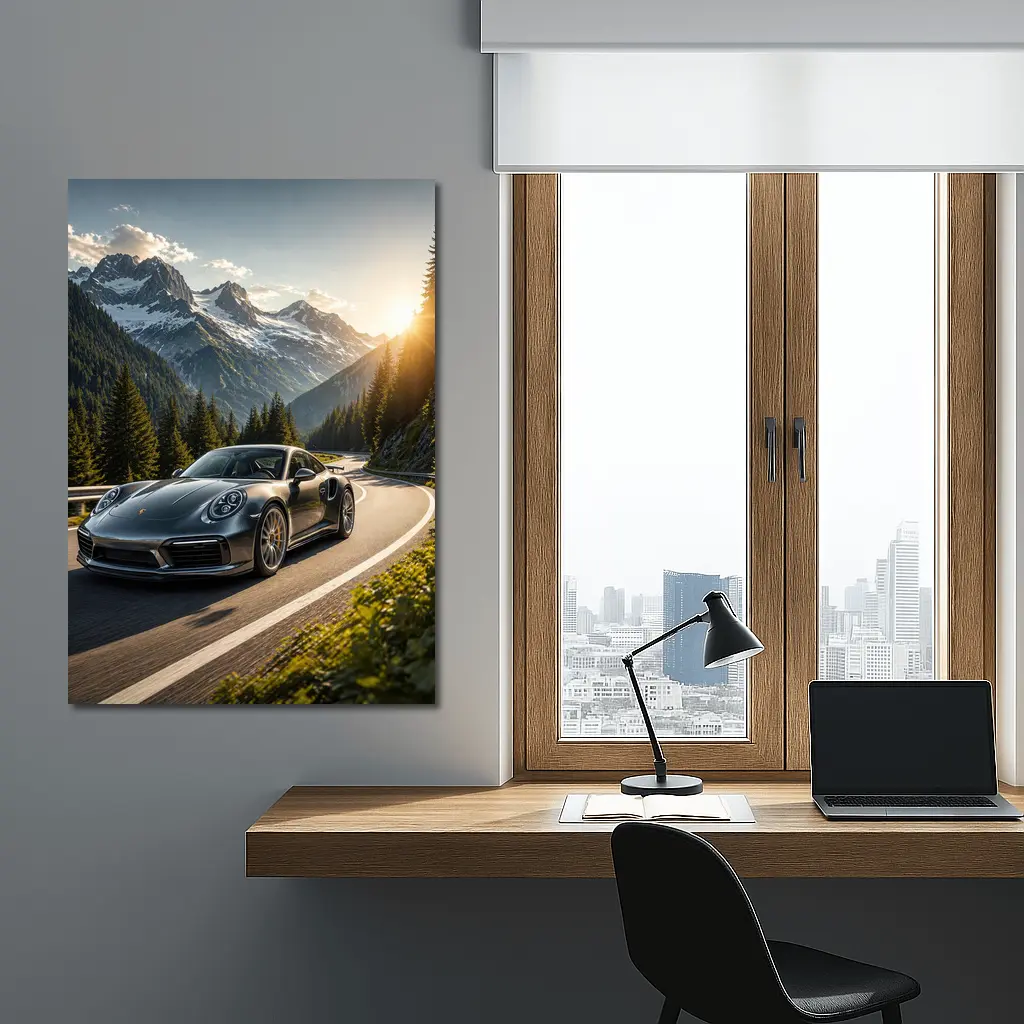 Porsche 911 Turbo S Mountain Road Drive – Wall Art