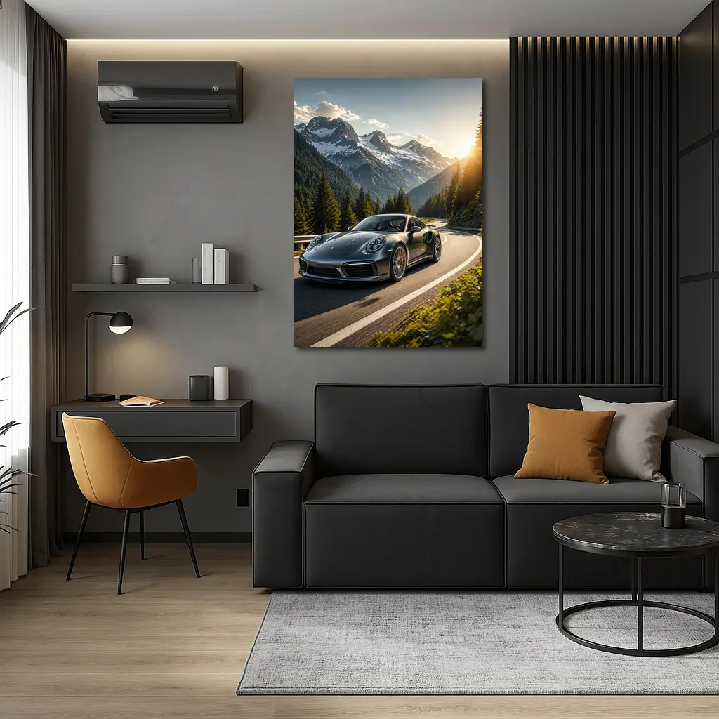 Porsche 911 Turbo S Mountain Road Drive – Wall Art